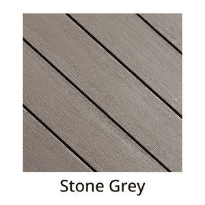 TruNorth AccuSpan Stone Grey composite decking colour sample
